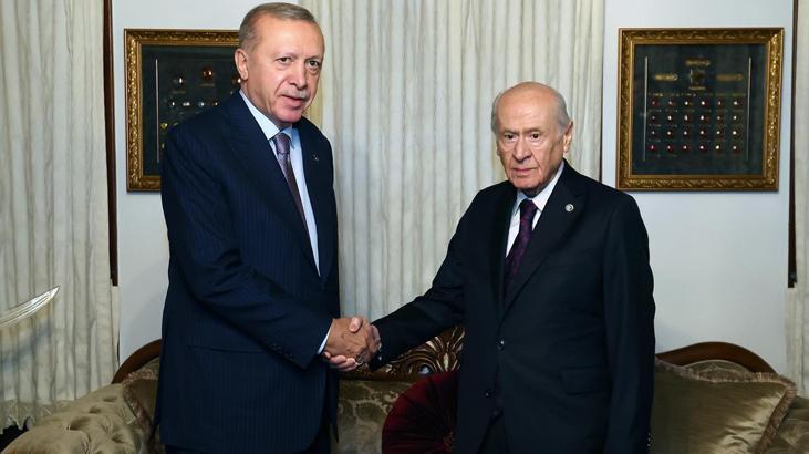Erdoğan ve Bahçeli bir araya geldi