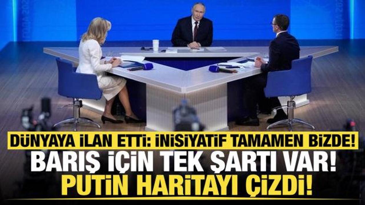 Dünya bu açıklamaları konuşuyor: Barış için tek şartı var! Putin haritayı çizdi